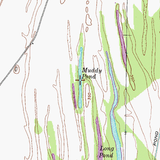 Topographic Map of Muddy Pond, KY