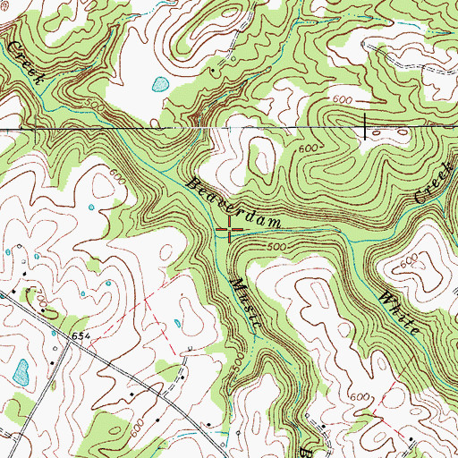 Topographic Map of Music Branch, KY