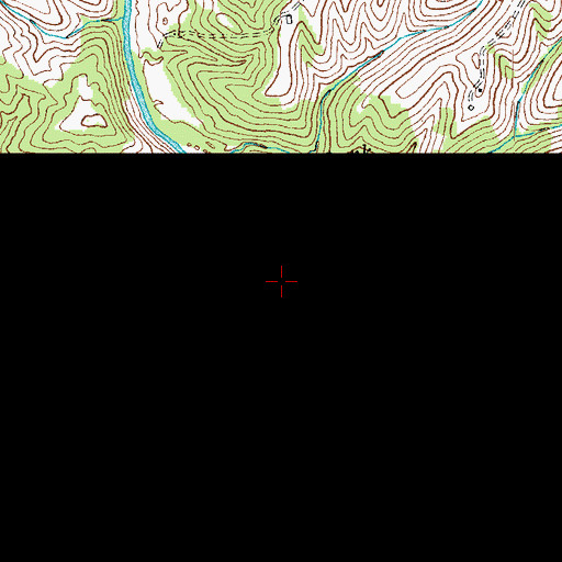Topographic Map of Musselman Creek, KY