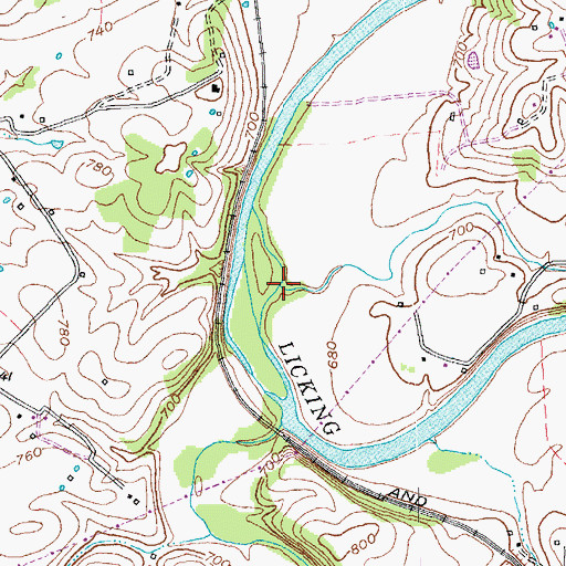 Topographic Map of Neurls Run, KY