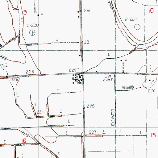 Topographic Map of Hatcher School, AR