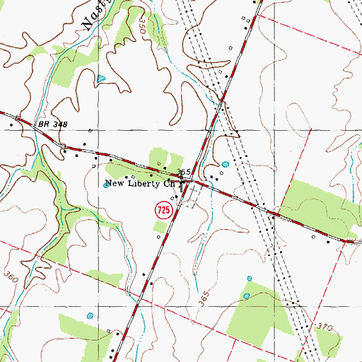 Topographic Map of New Liberty Church, KY
