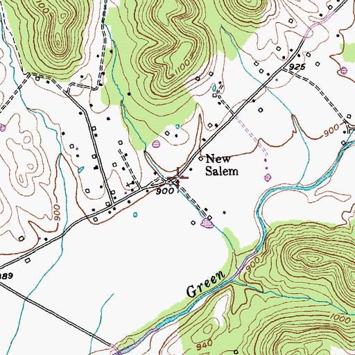 Topographic Map of New Salem, KY