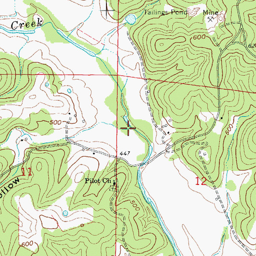 Topographic Map of Hatfield Hollow, AR
