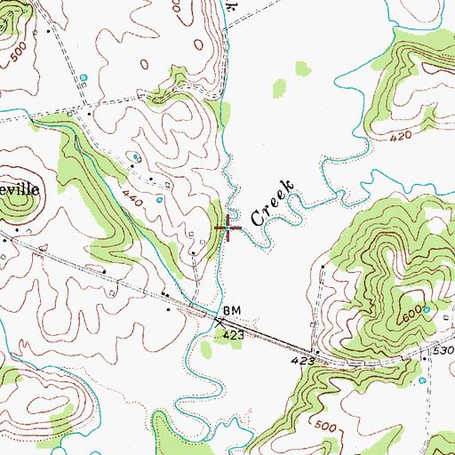 Topographic Map of New Zion Creek, KY