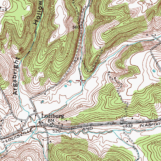 Topographic Map of Newhope Hollow, KY