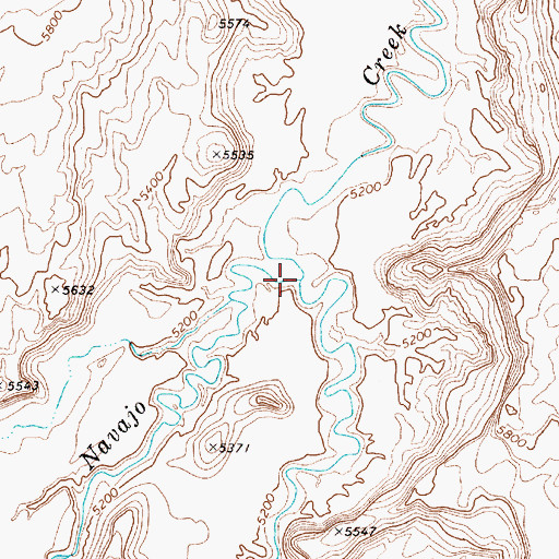 Topographic Map of Geshi Canyon, AZ