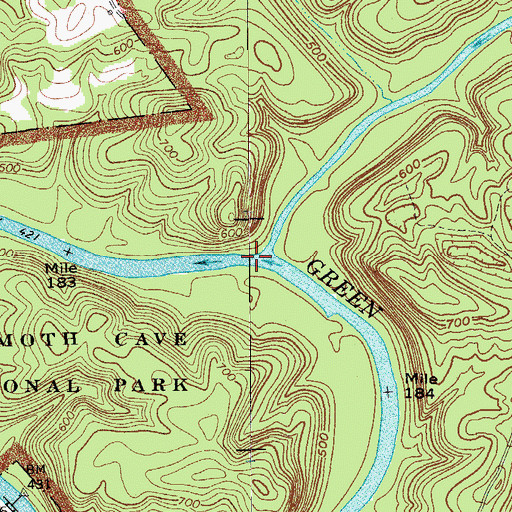 Topographic Map of Nolin River, KY