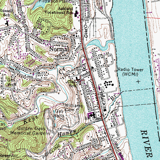 Topographic Map of Normal, KY