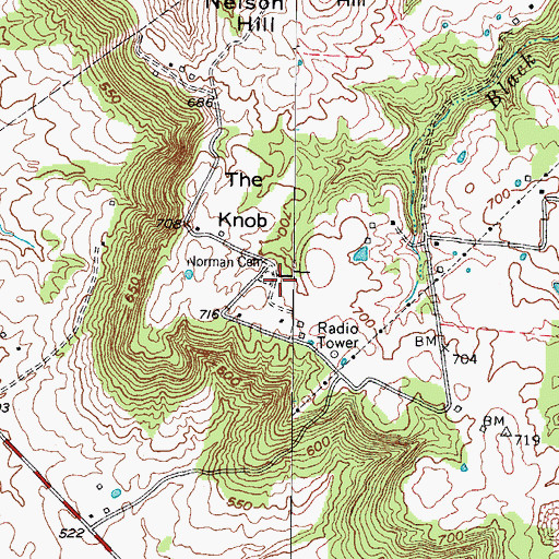 Topographic Map of Norman Cemetery, KY