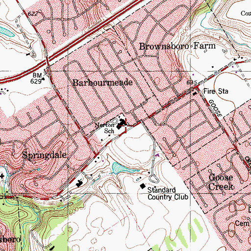Topographic Map of Norton School, KY