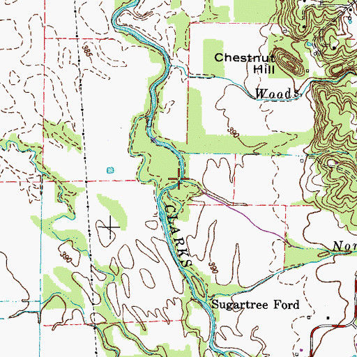 Topographic Map of Norwood Branch, KY