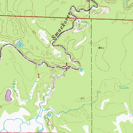 Topographic Map of Haynes Creek, AR