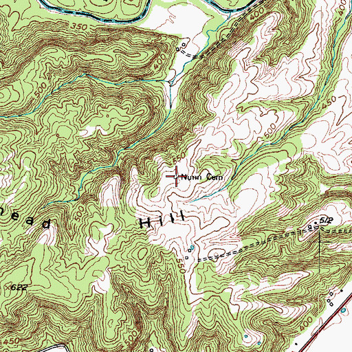 Topographic Map of Nunn Cemetery, KY