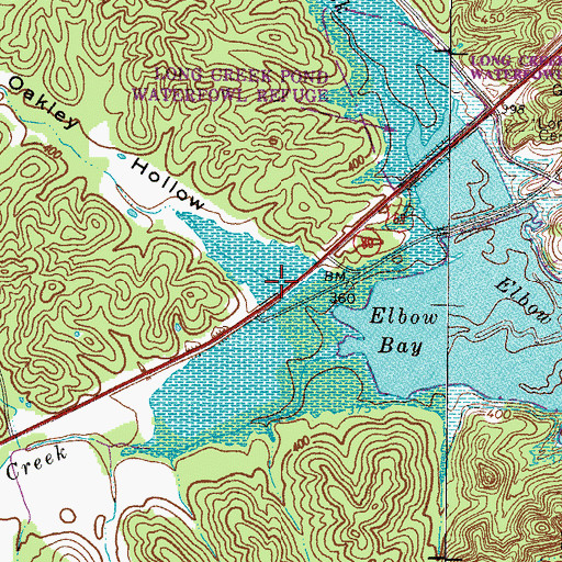 Topographic Map of Oakley Hollow, KY
