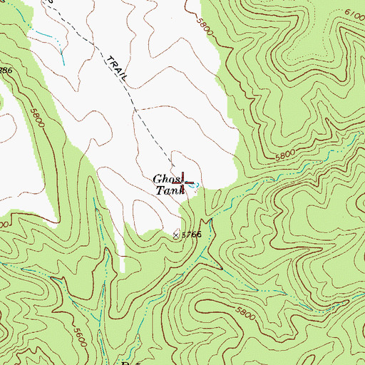 Topographic Map of Ghost Tank, AZ