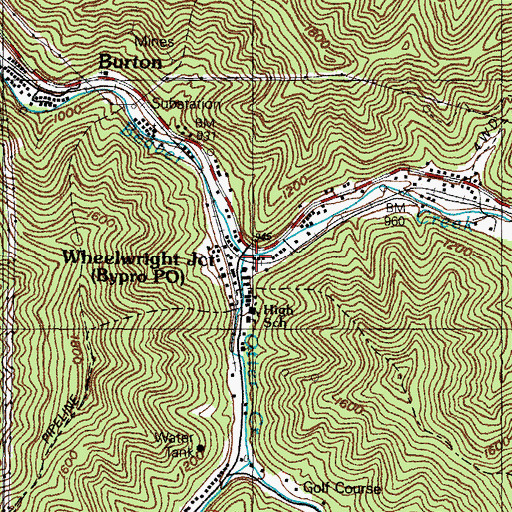 Topographic Map of Otter Creek, KY