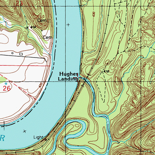 Topographic Map of Otter Creek, KY