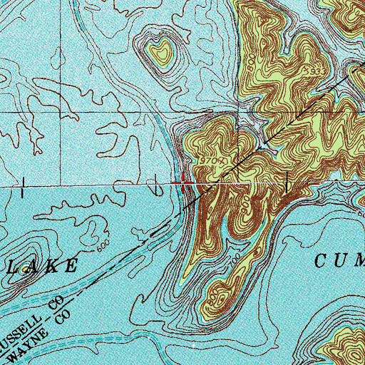 Topographic Map of Otter Creek, KY