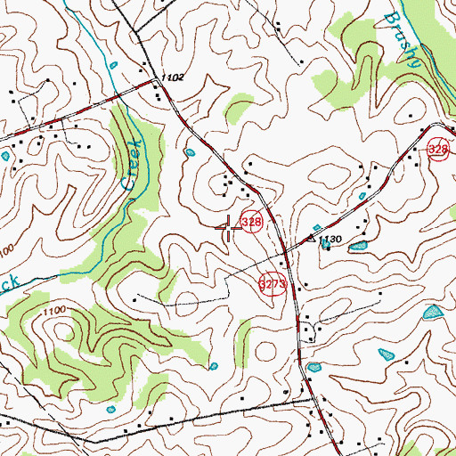 Topographic Map of Owens School, KY
