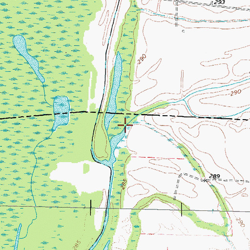 Topographic Map of Owens Slough, TN