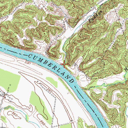 Topographic Map of Paddys Creek, KY