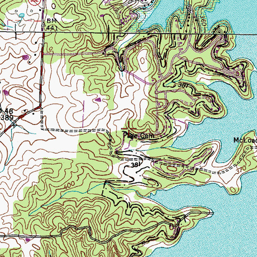 Topographic Map of Page Cemetery, KY