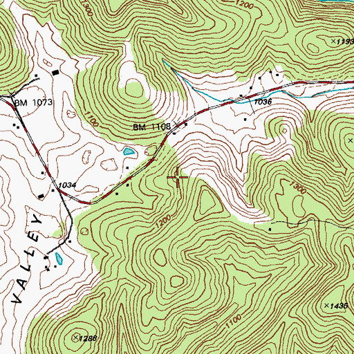Topographic Map of Patten Moore School, KY