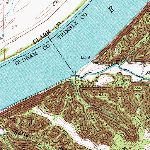 Topographic Map of Pattons Creek, KY