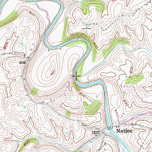 Topographic Map of Paynes Run, KY