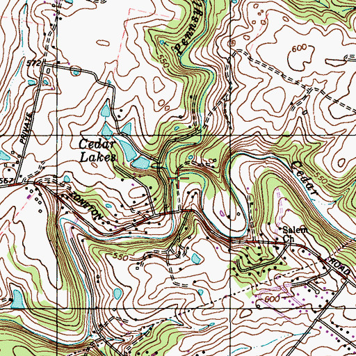Topographic Map of Pennsylvania Run, KY