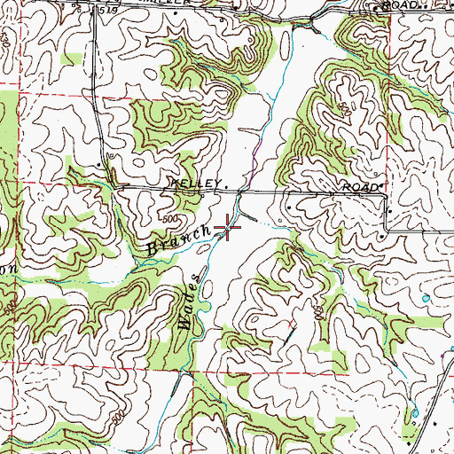 Topographic Map of Peterson Branch, KY