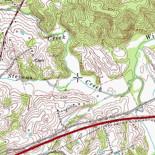 Topographic Map of Phelps Creek, KY