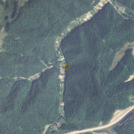 Aerial/Satellite Image of Phillips Branch, KY