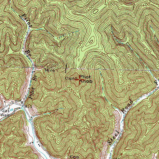 Topographic Map of Pilot Knob, KY