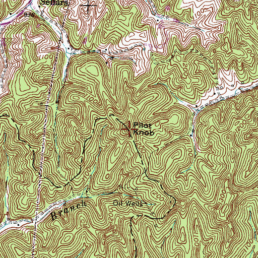 Topographic Map of Pilot Knob, KY