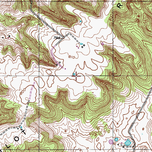 Topographic Map of Pilot Ridge, KY