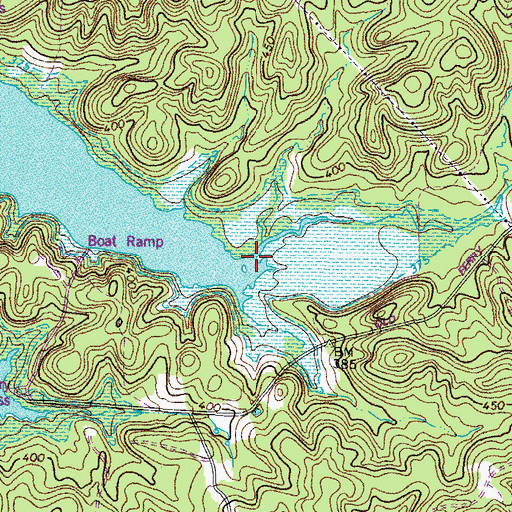 Topographic Map of Pisgah Creek, KY