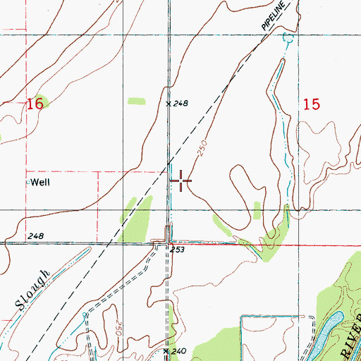 Topographic Map of Hickory Ridge Church, AR