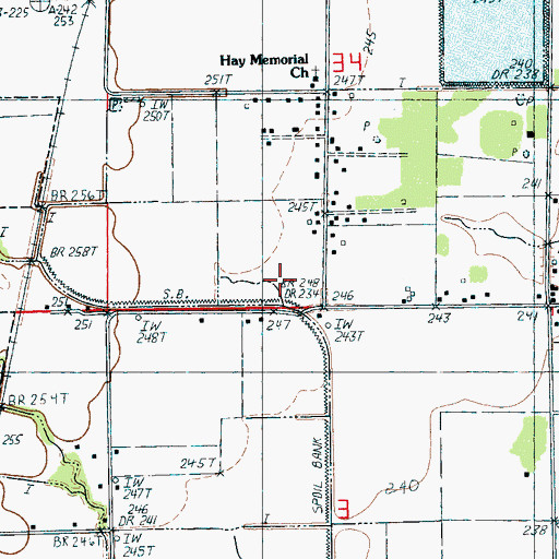 Topographic Map of Higginbottom Creek, AR