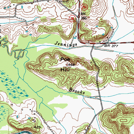 Topographic Map of Poe Hill, KY