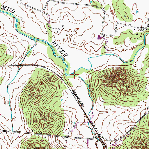 Topographic Map of Poindexter Branch, KY
