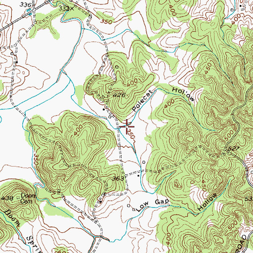 Topographic Map of Polecat Hollow, KY