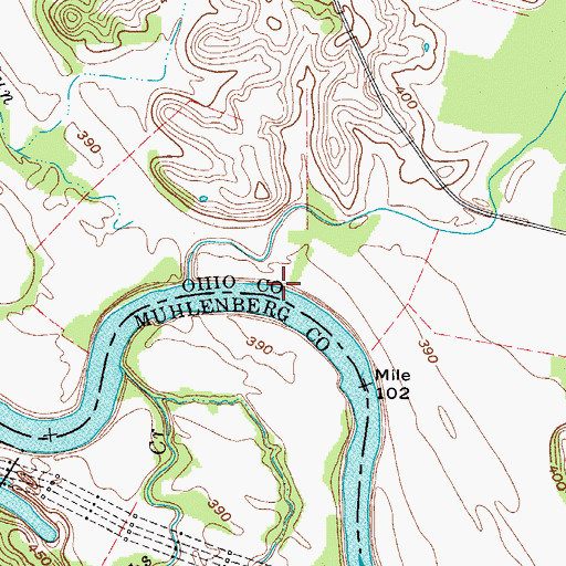 Topographic Map of Pond Run, KY