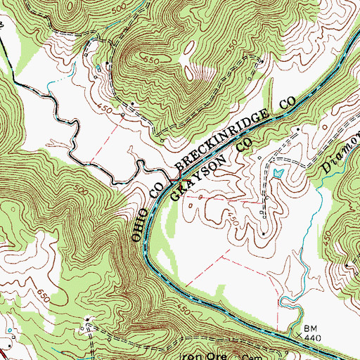 Topographic Map of Pond Run, KY