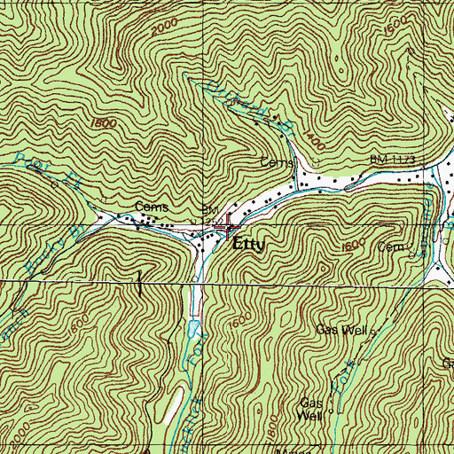 Topographic Map of Poor Fork, KY
