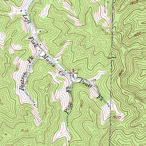 Topographic Map of Pratt Fork, KY