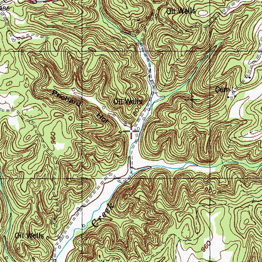 Topographic Map of Prichard Hollow, KY
