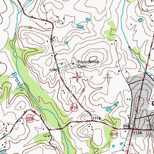 Topographic Map of Providence Church, KY