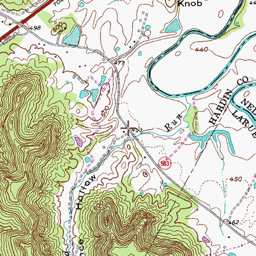 Topographic Map of Province Hollow, KY